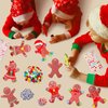 Jetec 30Sets Christmas Gingerbread Man Craft Kit DIY Gingerbread Man Make Your Own Xmas Gingerbread Pompoms Kits Christmas Party Favor Xms Fun Home Classroom Activities