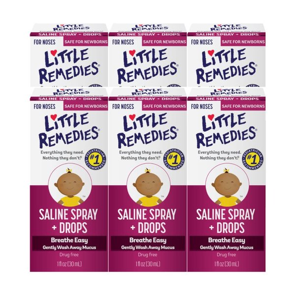 Little Remedies Little Noses Saline Spray/Drops - 1 oz - 6 ct