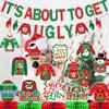 Ugly Sweater Party Decorations It's About To Get Ugly Banner Ugly Christmas Party Decorations Ugly Christmas Sweater Party Decorations for Merry Friendsmas Decorations