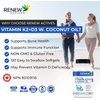 Renew Actives D3 K2 Supplement with Coconut Oil - Promotes Immune Function & Bone Health & Teeth - Enhances Calcium Absorption - 120 Softgels