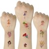 SIX VANKA (Pack of 10 Sheets) Floral Fairy Waterproof Temporary Tattoo Stickers for Kids Boys and Girls, Party Favors Decorations