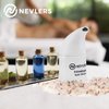 Nevlers Himalayan Salt Inhaler Ceramic with 6 Oz Organic Himalayan Pink Salt Coarse - for Allergies Relief & Other Respiratory/Breathing Problems Incl Asthma - Portable Sea Salt Inhaler - White