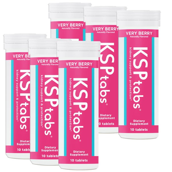 KSPtabs Hydration & Kidney Health Tablets - Very Berry - 6 Pack