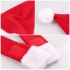 YUJUN 2PCS Cat Christmas Costume Christmas Pet Santa Hat with Scarf Outfit for Puppy Kitten Christmas Party Costume Supplies