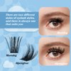 KevKev DIY Lash Extension Kit Lash Clusters Kit 2 Count Eyelash Extension Kit Lash Bond and Seal 7ml Overnighter Sealer Lash Remover for Lash Extension Clusters(Morning+Alpenglow, D-8-16mix)