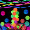 1200 feet Glow Crepe Paper Streamers UV Glow Party Neon Streamer Black Light Reactive Fluorescent Neon Paper Party Streamers Glow in The Dark Wedding Birthday Blacklight Party Decorations