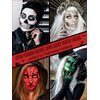 EBANKU 4Colors Face Body Paint Stick Oil, White Eye Black Sticks for Sports, Cream Skeleton Joker Mime Foundation Makeup, Face Painting Kit for Christmas SFX Cosplay Costume Party