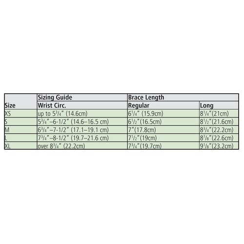 Rolyan D-Ring Left Wrist Brace, Size Medium Fits Wrists 6.75"-7.5", 7" Regular Length Support, Black Brace with Straps and D-Ring Connectors to Secure and Stabilize Hands and Wrists