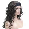 Wiginway Women Wigs Long Curly Wigs Synthetic wig hairpieces for women best wig with headband natural wigs 18 inch (Dark Brown #6)