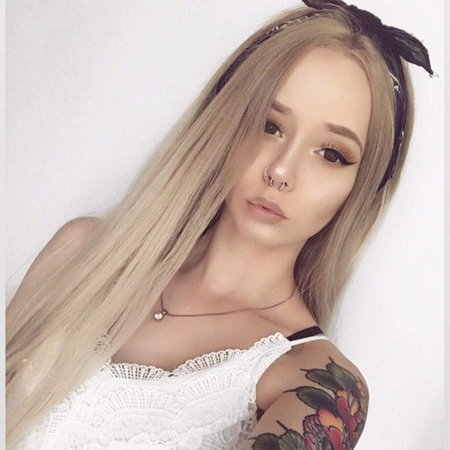 24" Blonde Silky Straight Synthetic Lace Front Wigs with Light Roots Middle Parting 180% Density Natural Glueless Heat Resistant Fiber Hair for Woman 22inch……