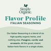 Simply Organic Italian Seasoning, 0.95 Ounce, Organic Herbs, Oregano, Majoram, Thyme, Rosemary, Basil, Sage, Kosher, NonGMO