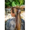 Sparkling Decorative Crystal Hair Clip for Fine, Thin, Sleek & Straight Hair - Double Comb for Easy Comfy Styles, Holds Snug, No Pressure, UpDo, Ponytail, French Twist, Bun (Crystal Medium)