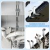PATIKIL 7" to 6" Duct Reducer, PVC Pipe Increaser Adapter Ducting Airflow Tube Pipe Fitting for DWV (Drain, Waste and Vent) Ventilation Ducting, White