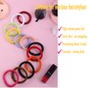 AXEN 8PCS Elastic Hair Tie for Women Girls, Cotton Bands Soft Woven Ponytail Holders for Thick Hair and Curly Hair, Mixed Colors