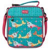 Bentology Convertible Soft Blue Narwhal Insulated Durable Lunch Bag For Kids-Zippered Outer Pocket-Adjustable Straps Convert to Backpack, Shoulder Bag or Lunch Box- Back To School & Travel