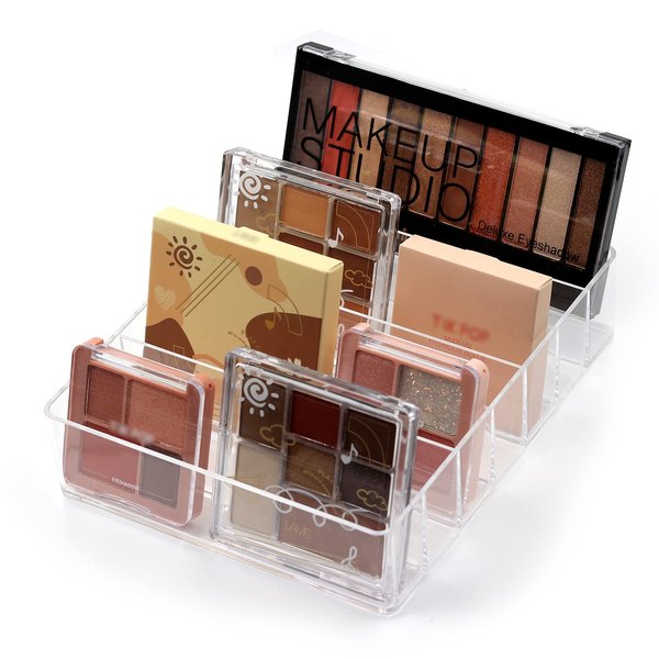 ALXBSONE Makeup Organizer, Compact Makeup Palette Organize, for Bathroom Countertops, Vanities, Cabinets, Sleek Modern Cosmetics Storage Solution for - Eyeshadow Palettes, Contour Kits, Blush 2