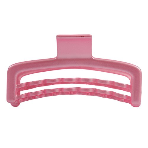 Caravan French Hand Painted Wave Hair Claw, Satin Pink