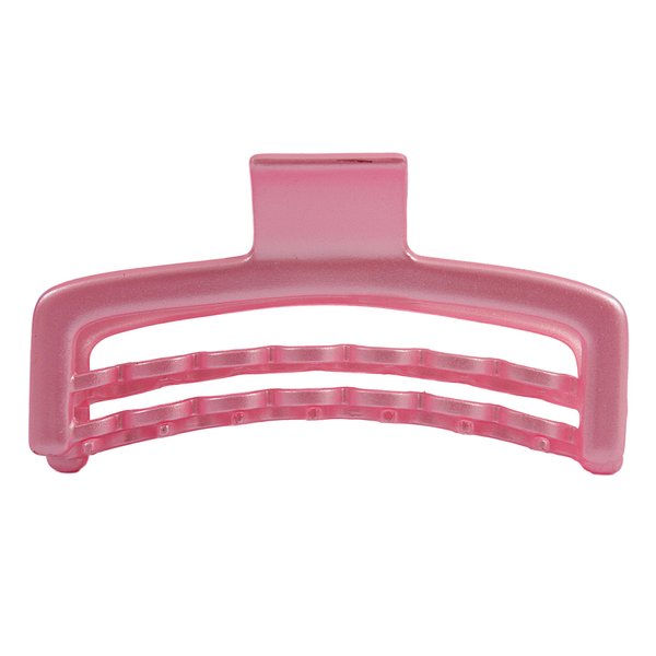 Caravan French Hand Painted Wave Hair Claw, Satin Pink