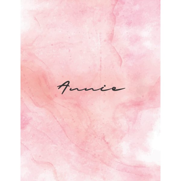 Annie: Notebook Personal Name Wide Lined Rule Paper | 8.5x 11 inch For Girl Student | Vol.298
