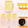 32pcs 5 Teeth Small Hair Side Combs Metal Hair Clip Combs Wedding Bridal Veil Combs French Twist Bun Hair Clip Metal Small Elegant Hairpiece Supplies for Hair Decoration Wedding Bridal DIY Accessories