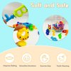 Bath Toys Suction Cup Toys 36 PCS Silicone Suction Travel Toys Window for Kids Ages 3-8 Boys Girls Sensory Toys Silicone Animal Sucker Toys