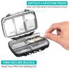 Fullicon Portable Pill Organizer Weekly, Small Travel Pill Case with 7 Compartment, Moistureproof and Airtight Pill Box, Travel Pill Holder for Vitamins/Fish Oils/Supplements
