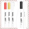 Mcduyant 4 Pieces Nail Polish Pens Nail Art Pen Fine Tip Nail Painting Nail Graffiti Pen for Nail Art Supplies