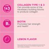 NeoCell Hair, Skin and Nails Beauty Builder With Collagen, Biotin and Vitamin C, Includes Antioxidants, Gummy, Lemon, 60 Count, 1 Bottle