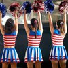 146 Pcs Cheerleader Gifts 24 Cheer Scrunchie 24 Cheer Bracelets 24 Cheer Keychain 24 Zipper Portable Cheer Makeup Bag 50 Waterproof Cheer Stickers for Cheer Team Party Favors Cheerleading Accessories