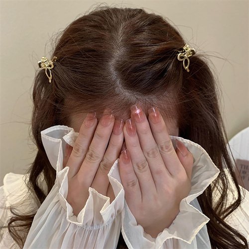 papasgix Small Hair Clips for Women, Mini Bow Hair Clips, Butterfly Hair Clips, Tiny Metal Hair Clips, Hair Accessories for Women (Silver)