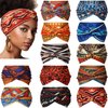 XunYee 12 Pcs African Wide Headbands for Women Hair Wrap Boho Yoga Twisted Knot Accessories Assorted Bandeau Headbands Wide Elastic African Gifts Hair Accessories for Girls Lady Running Sports
