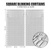 PADELO Silver Shimmer Wall Backdrop, Square Backdrop Curtain,2Pcs 3.3x6.6 Feet Silver Streamer Backdrop for Party Decorations