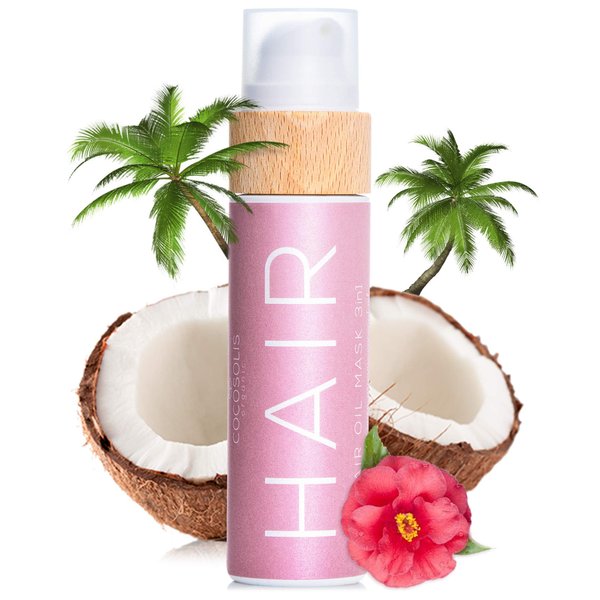 COCOSOLIS HAIR Oil Mask 3in1, Repairs Damaged Hair, Silky Soft and Radiant Hair, Stimulates Fast Hair Growth, Prevents Breaking, Split Ends and Tangles, Protects from Damage from the Sun