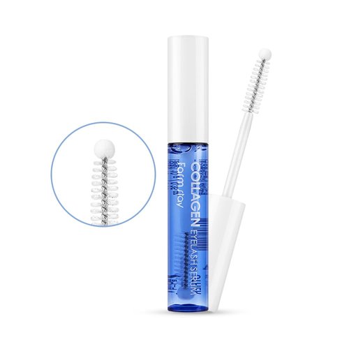 Farmstay Collagen Eyelash Serum - Highly-concentrated serum for eyelashes, Collagen Eyelash nourishing serum, Good for Beginners, Korean Skin Care, K Beauty