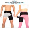 Copper Compression Hip Brace Sciatica - Groin Wrap for Pain Relief Thigh Compression Sleeve - Support for Hip Flexor Arthritis for Pulled Muscles-Sciatica Nerve Brace Injury for Men and Women (Left
