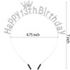 Atoden 13th Birthday Decorations for Girls 13 Year Old Happy Birthday Headband Silver Princess Tiara Crown 13th Birthday Gifts for Girls Thirteen Birthday Accessories for Party