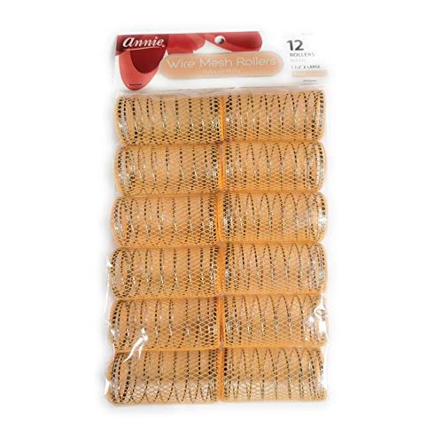 Annie 1-1/2" XL Wire Mesh Hair Rollers - 12 Pcs.