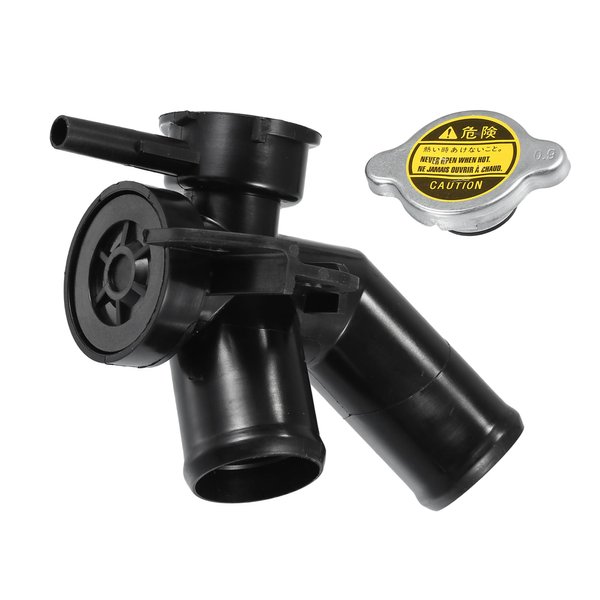 uxcell No.21517JP00A/214308991A Engine Radiator Filler Neck with Fully Sealed Cap for Nissan Quest 14-17 for Nissan Murano 09-14 Plastic Upper Radiator Coolant Filler Neck Water Pipe