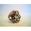 Generic Small mini rose gold copper metal flower rose hair claw clip with crystal