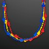 FlashingBlinkyLights Rock Guitar Necklace Mardi Gras Beads (Set of 12)
