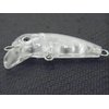 wLure 10 Blank Unpainted Lure Body Sinking Minnow Crankbait 1 3/4 inch Fishing Lures with Free Eyes UPC617P10