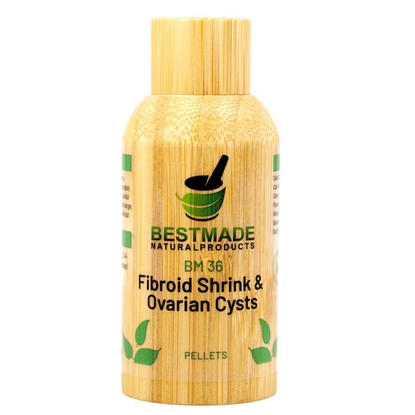 Fibroid Shrink & Ovarian Cysts BM36 Pellets, Naturally Helps in Shrinking Fibroids and Ovarian Cysts, Helps Normalize Estrogen Levels and Prevent Regrowth