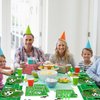 Soccer Party Supplies for 20 Guests, Disposable Tableware Set includes Soccer Paper Plates, Tablecloth, Napkins and Forks for Boys Sports Theme Birthday Party Baby Shower Party Decorations