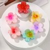 Canitor Small Flower Hair Clips for Women Girls Toddler 12 PCS 1.6 inch Small Flower Claw Clips for Thin Fine Hair Summer Cute Hair Accessories