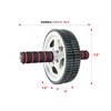 Sunny Health & Fitness Ab Roller Wheel for Abdominal Exercise Core Trainer Wheel Roller - NO. 003, Black