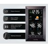 AcuRite Digital Vertical Weather Forecaster with Indoor/Outdoor Temperature, Humidity, and Date and Time (01121M) , BLACK
