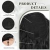 Cisyia Ponytail Extension, Black Drawstring Ponytail for Women, Clip in Wavy Curly Ponytail Hair Extensions, Natural Short Synthetic Hairpiece for Daily Use