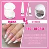 MEKK Mini UV Light for Gel Nails UV Light for Nails Innovative One Finger UV LED Nail Lamp 16W UV Nail Lamp Portable LED Nail Lamp Professional Nail Dryer for Nail Art Tools (White)
