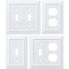 Franklin Brass W35244-PW-C Classic Architecture Wall Plate, Pure White Double Switch Cover Switch Cover, 1-Pack.
