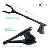 Grabber Reacher Tool 19" Aluminum Magnetic Claw, Rotating Reacher Grabber Pickup Tool, Foldable Gripper Grabbers for Elderly Grab it Reaching Tool, Trash Grabbers and Pickers, Black, by Luxet 2-Pack